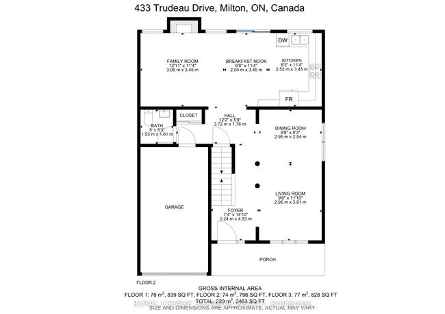 433 Trudeau Dr, House other with 3 bedrooms, 3 bathrooms and 2 parking in Milton ON | Image 42