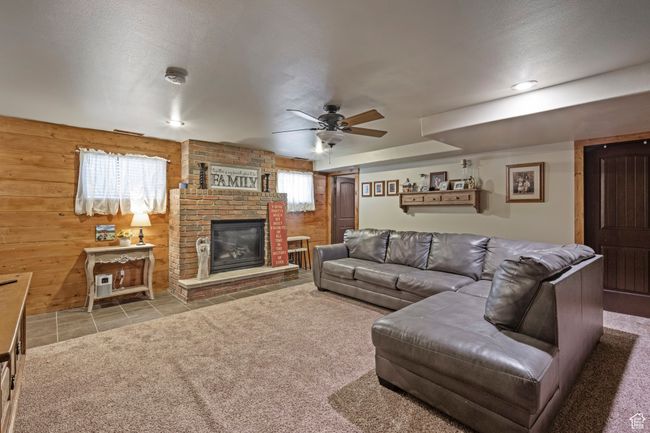 Basement family room with gas fireplace | Image 20