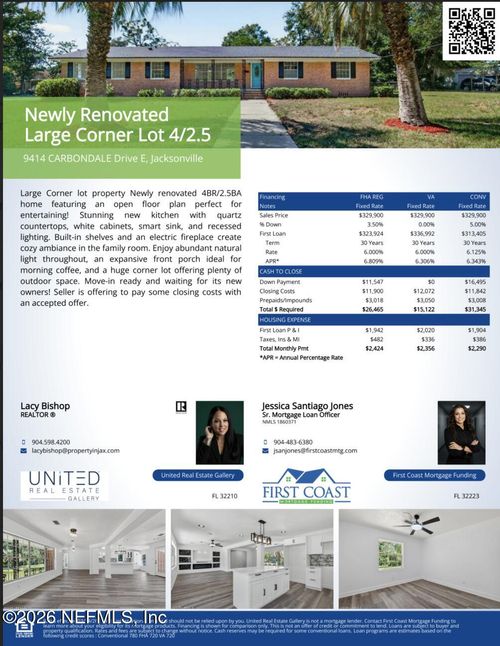 9414 Carbondale Dr E, Jacksonville, FL, 32208-1589 | Card Image