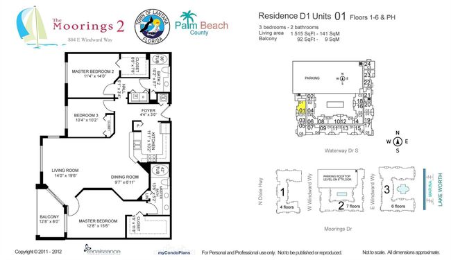 APT-301 - 804 E Windward Way, Condo with 3 bedrooms, 2 bathrooms and null parking in Lantana FL | Image 32