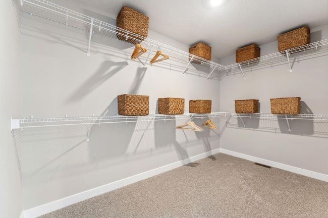 Extra large walk in closet in the primary suite. Photo of model home, colors and finishes will vary. | Image 29