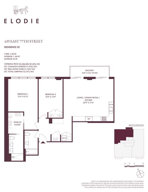 3c-439 E 77th St, New York, NY, 10075-2301 | Card Image