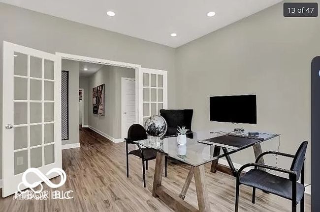 Office featuring french doors | Image 10