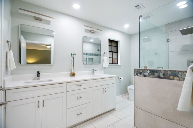 Updated primary bath with spacious shower | Image 16