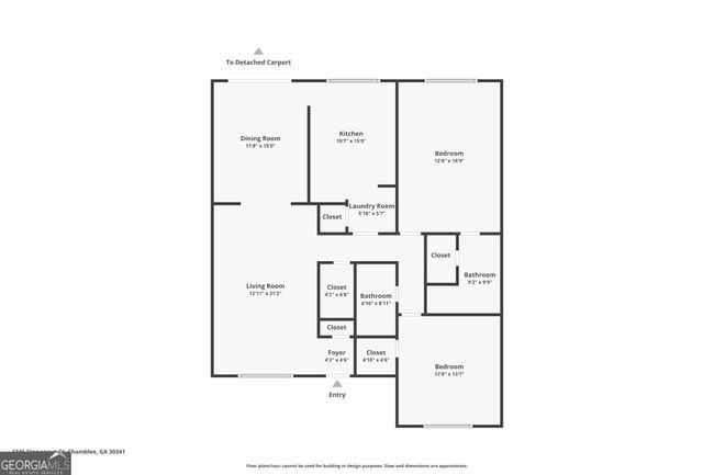 3346 Stonecrest Ct, Condo with 2 bedrooms, 2 bathrooms and null parking in Chamblee GA | Image 33