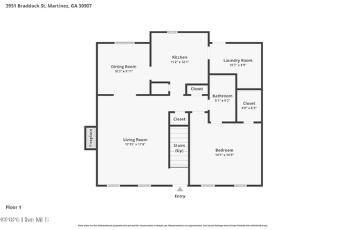 3951 Braddock St, Martinez, GA, 30907-2205 | Card Image