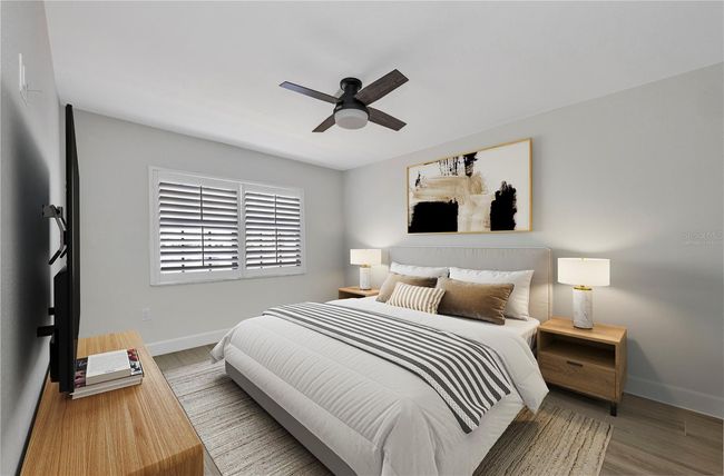 Virtually Staged Primary Bedroom | Image 4