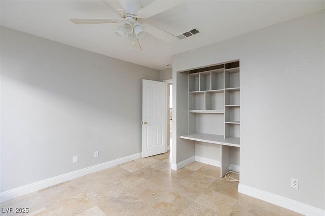 Unfurnished bedroom featuring a closet, ceiling fan, baseboards, and visible vents | Image 20