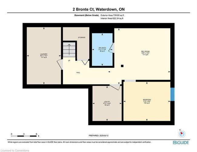2 Bronte Crt, Townhouse with 4 bedrooms, 4 bathrooms and 3 parking in Dundas ON | Image 39