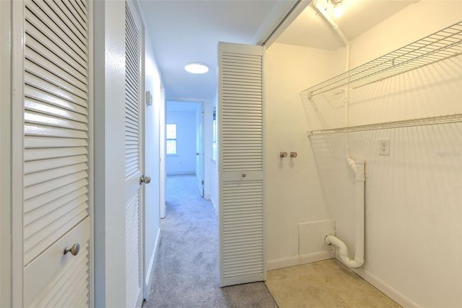 Upstairs laundry closet with washer/dryer connections | Image 19
