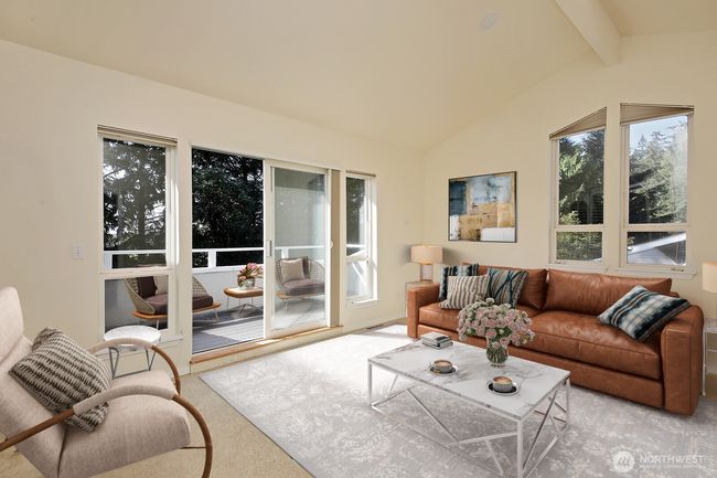 Upstairs - Family Room with deck. | Image 21