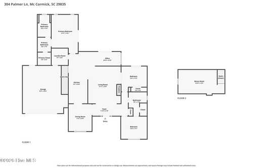 304 Palmer Ln, Mc Cormick, SC, 29835-3215 | Card Image