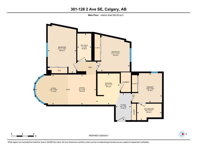 301 - 128 2 Avenue Se, Condo with 3 bedrooms, 2 bathrooms and 1 parking in Calgary AB | Image 27