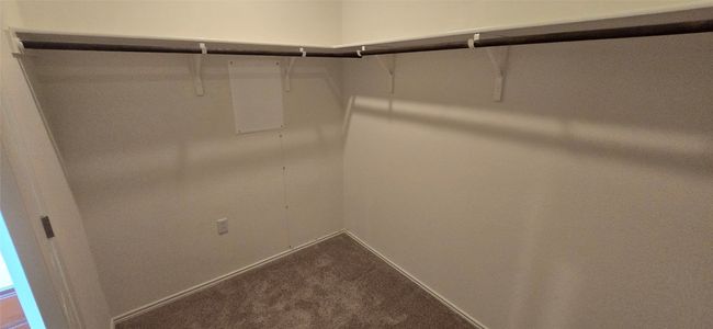 Master spacious closet with dark colored carpet | Image 23
