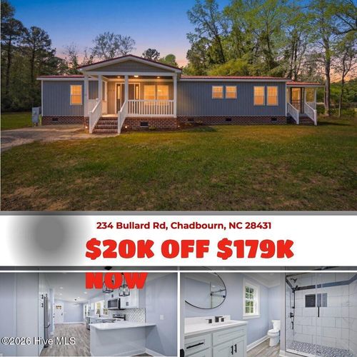 234 Bullard Rd, Chadbourn, NC, 28431-8368 | Card Image