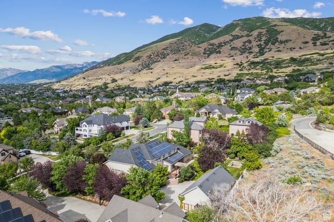 Aerial perspective of suburban area with mountains | Image 87