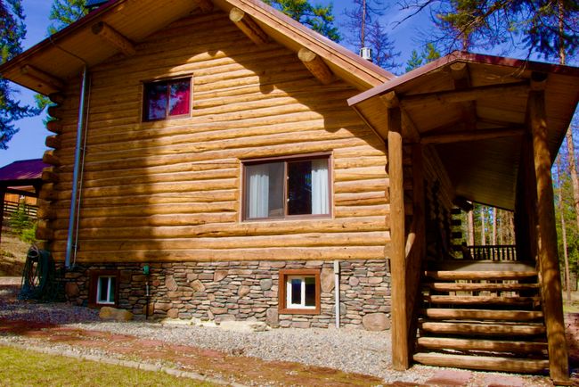 View of home's exterior with log exterior | Image 50