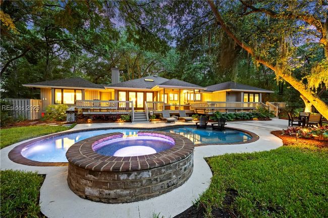 PebbleTec, saltwater pool & spa with night lighting | Image 63