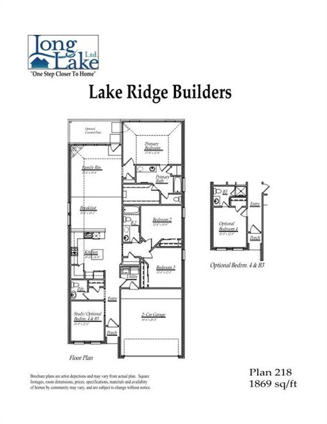 Plan 218 features 4 bedrooms, 3 full baths and over 1, 800 square feet of living space. | Image 10