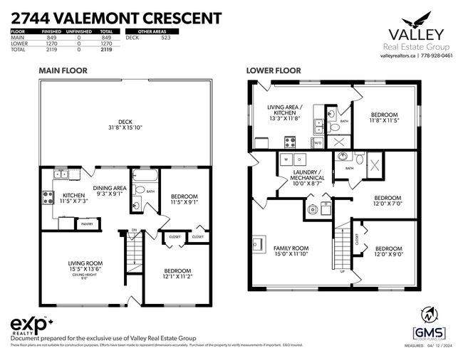 2744 Valemont Crescent, House other with 5 bedrooms, 3 bathrooms and 6 parking in Abbotsford BC | Image 35