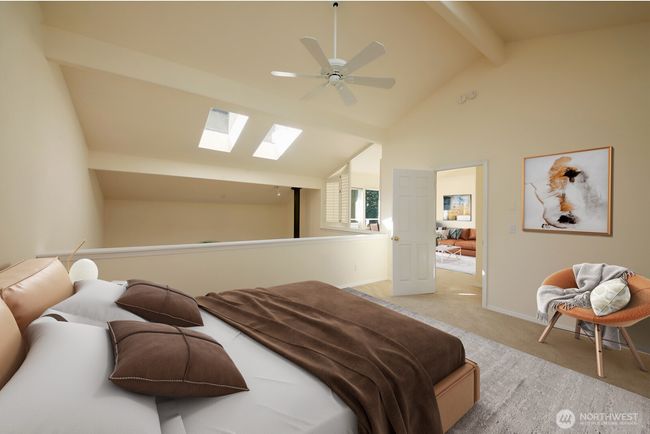 Upstairs - Additional Flex room with a 3/4 bath. | Image 24