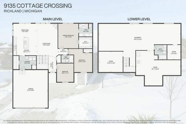 9135 Cottage Xing, Condo with 2 bedrooms, 3 bathrooms and null parking in Richland MI | Image 29