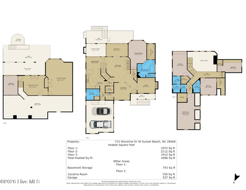 715 Shoreline Dr W, Sunset Beach, NC, 28468-4429 | Card Image