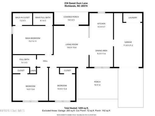 234 Sweet Gum Ln, Richlands, NC, 28574-8408 | Card Image