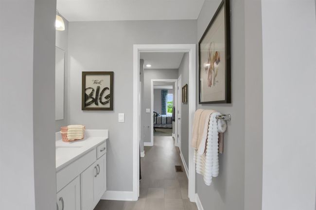 Upper level Jack and Jill bath. Model photos. Options and colors will vary. | Image 28
