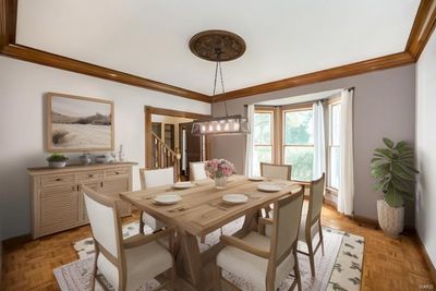 Dining room virtually staged | Image 3