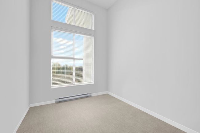 Unfurnished room featuring a baseboard radiator, a wealth of natural light, baseboards, and light carpet | Image 20