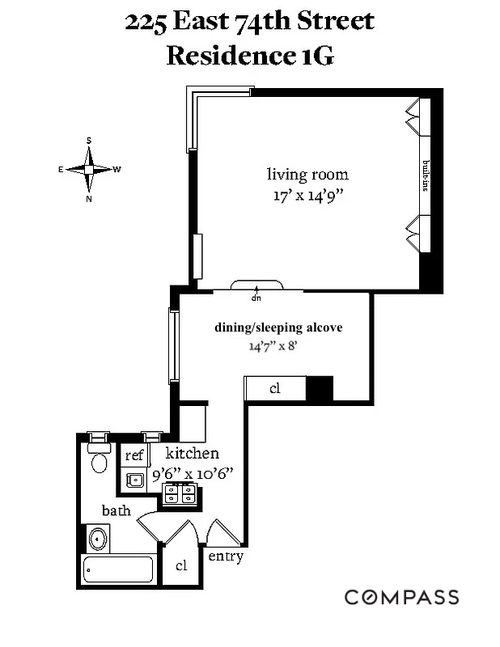 1g-225 E 74th St, New York, NY, 10021-3357 | Card Image