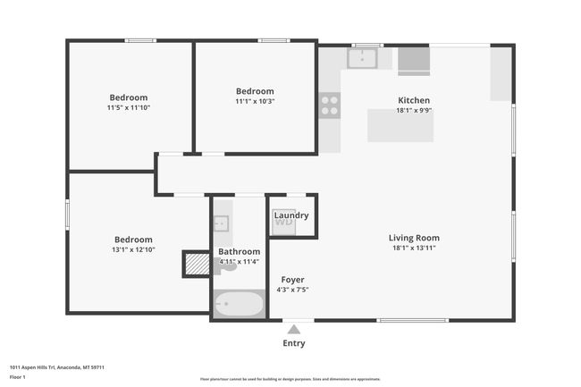 1011 Aspen Hills Trl, House other with 3 bedrooms, 1 bathrooms and null parking in Anaconda MT | Image 21