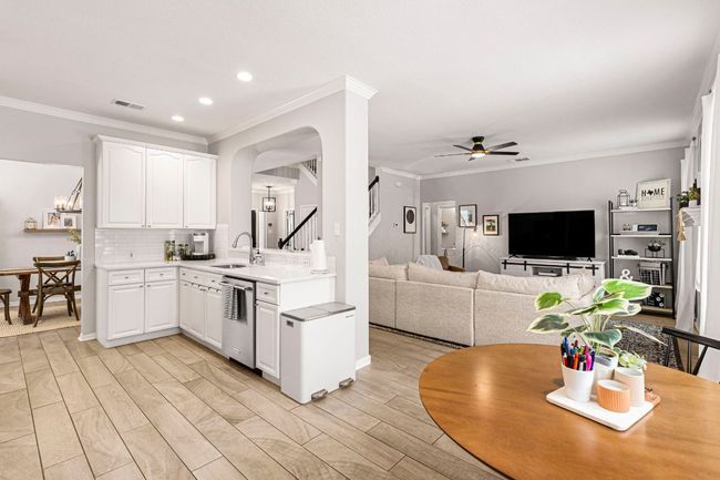 View from the kitchen overlooking the connected living room | Image 11