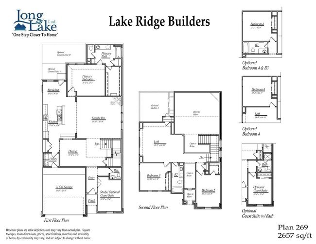 Plan 269 features 4 bedrooms, 3 full baths, 1 half bath and over 2, 600 square feet of living space. | Image 18