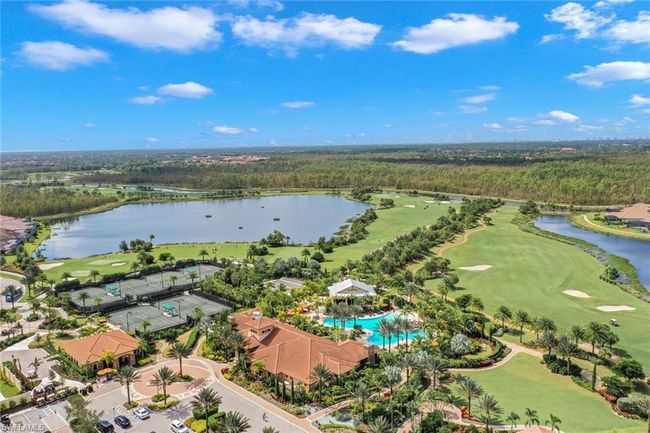 Bocce and Tennis courts, resort pool and amenity center. Golf Clubhouse on the left. | Image 39