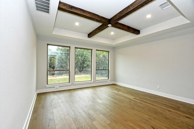 Game room featuring hardwood / wood-style floors, beam ceiling, baseboards | Image 14