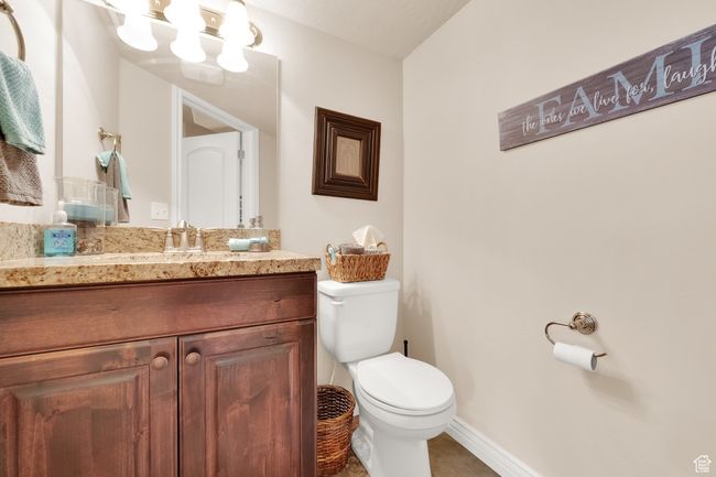 Bathroom with vanity and tile patterned floors | Image 24