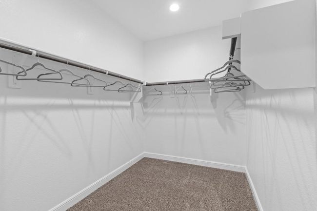 Walk in closet featuring carpet flooring | Image 17
