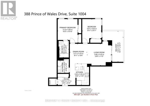 1004-388 Prince Of Wales Drive, Mississauga (City Centre), ON, L5B0A1 | Card Image