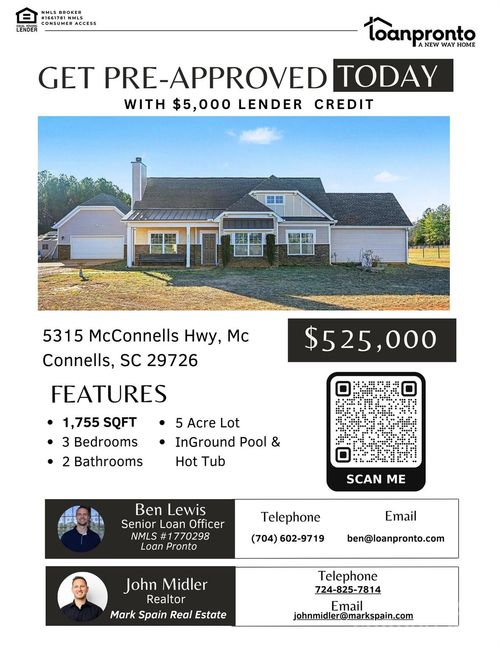 5315 Mcconnells Hwy, Mc Connells, SC, 29726-6753 | Card Image