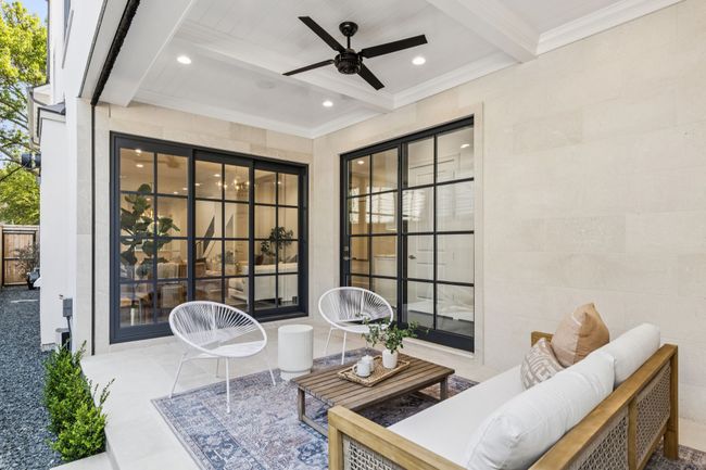 Lueders limestone patio wtih phantom screens. Surround sound through out the house including patio. Fully fenced with auto gate. | Image 37