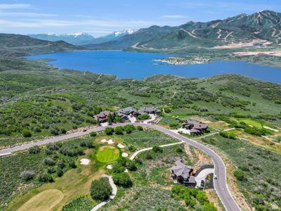 Aerial view featuring a water and mountain view | Image 3