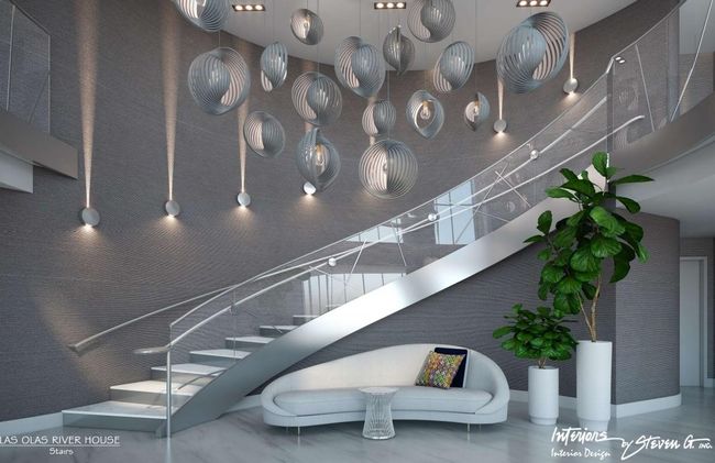 Stairway w/Designer Lighting Leading to Management Office and Mezzanine Level | Image 5