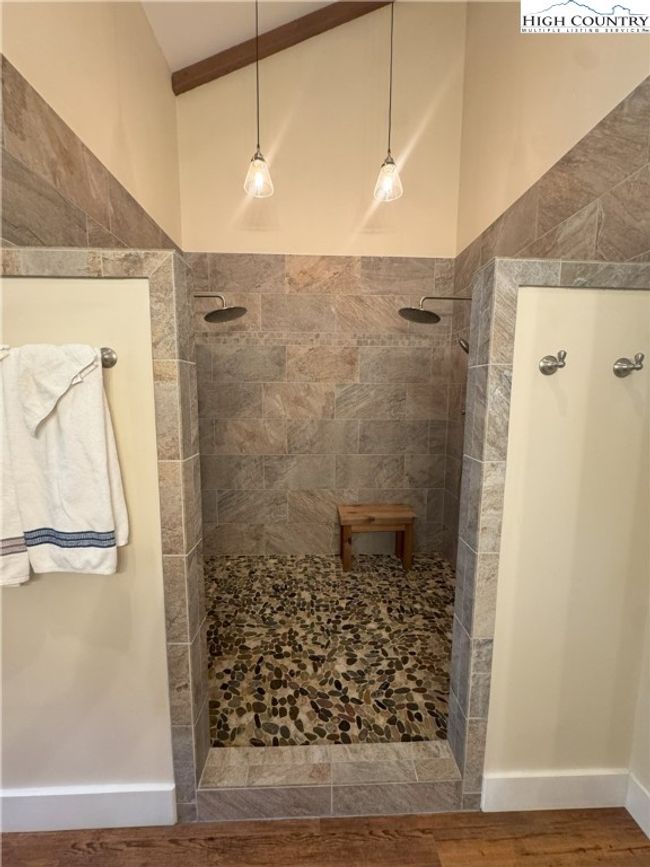 outside of double shower | Image 21