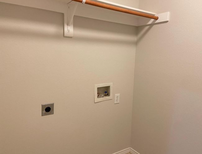 Washroom featuring electric dryer hookup and hookup for a washing machine | Image 20
