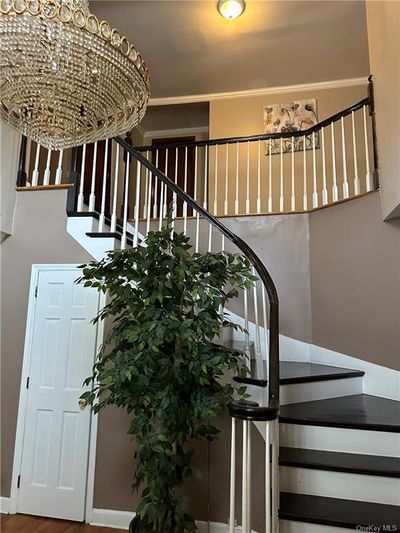 Staircase featuring hardwood / wood-style floors | Image 3