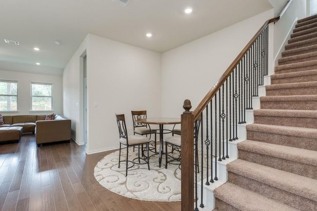 Dining space with stairs, recessed lighting, baseboards, and wood finished floors | Image 39