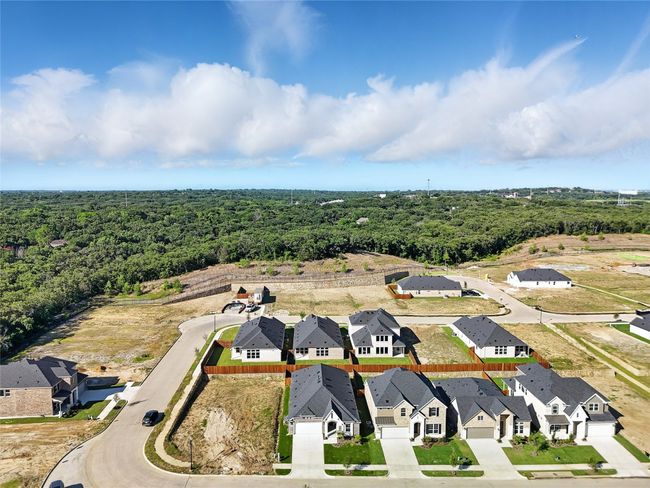 Aerial perspective of suburban area with a forest | Image 35