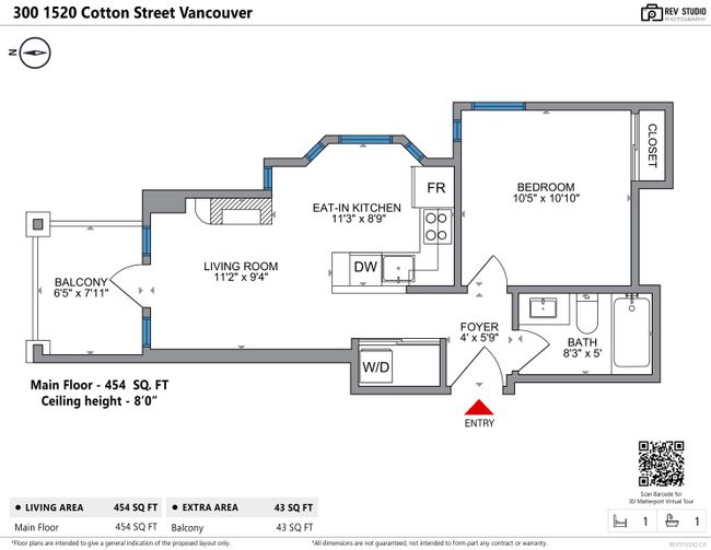 300 - 1520 Cotton Drive, Condo with 1 bedrooms, 1 bathrooms and 1 parking in Vancouver BC | Image 9